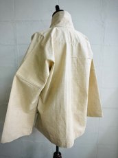 画像5: Tibetan traditional collar shirt made of cotton  チベット民族服・手紬手織り木綿（生成り） (5)