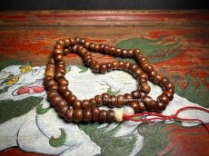 画像1: 老鳳眼・老龍眼菩提樹のチベット念珠　(Tibetan Old Buddha Chitta  Mala )　95珠・アンティーク　 (1)