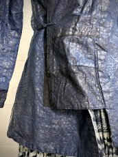 画像3: 侗族( Dong tribe /トン族)　藍染め木綿・特殊織り・亮布　上衣（ビンテージ） (3)