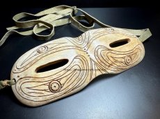 画像1: エルク角製　遮光器・オールドベーリング・シャーマニック彫刻　チャガモクラフト特注　(ユピック族/エスキモー)　　 (1)