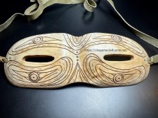 画像2: エルク角製　遮光器・オールドベーリング・シャーマニック彫刻　チャガモクラフト特注　(ユピック族/エスキモー)　　 (2)