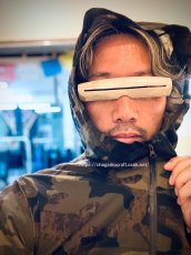 画像7: エルク角製　遮光器・ストレート　チャガモクラフト特注　(ユピック族/エスキモー)　台座付き　 (7)