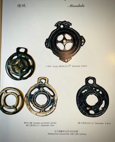 画像1: チベット・曼荼羅型トクチャ　(老天鉄・Old Tibetan thogchag of Mandala design)・アンティーク・装身具　