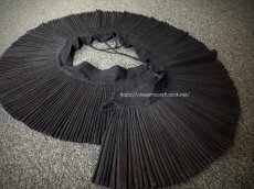 画像10: 雷山大塘苗族（lei shan da tang ミャオ族）　藍染プリーツ・巻きショート丈スカート（チュチュ丈）ビンテージ (10)