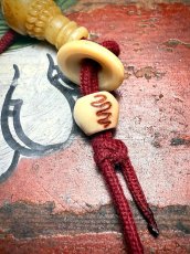 画像10: カパラの108玉念珠　(チベタンKapala Mala ) ཀ་པ་ལ　カパーラマーラ・密教法具・腕輪念珠 (10)