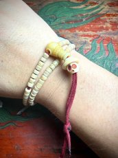 画像11: カパラの108玉念珠　(チベタンKapala Mala ) ཀ་པ་ལ　カパーラマーラ・密教法具・腕輪念珠 (11)