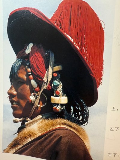 画像2: Old Tibetan coral and amber ornament for headdress　チベットアンティークコーラル（山珊瑚）とアンバー(蜜蝋琥珀)の飾り・アンティーク