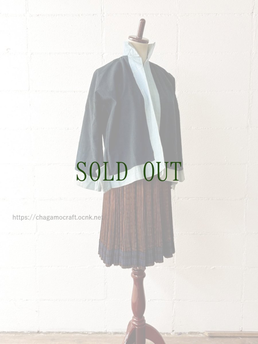 画像3: 広西省・白裤瑶族（Bai Ke Yao /ヤオ支族）藍染・木綿　上衣　（ビンテージ） (3)