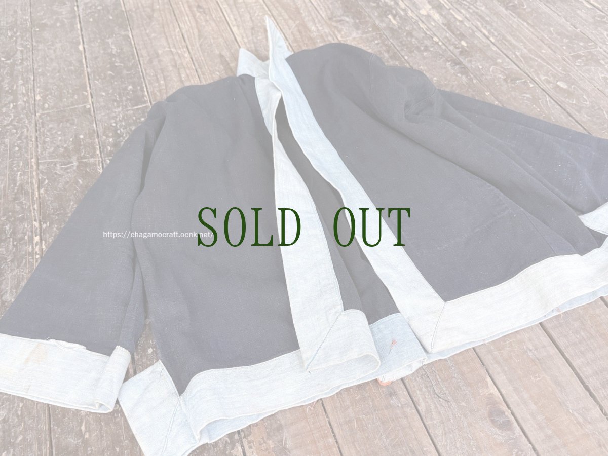 画像2: 広西省・白裤瑶族（Bai Ke Yao /ヤオ支族）藍染・木綿　上衣　（ビンテージ） (2)