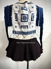 画像3: バイクーヤオ族（白裤瑶族）・上衣（貫頭衣）・藍染、ろうけつ、野蚕糸刺繍（アンティーク） (3)