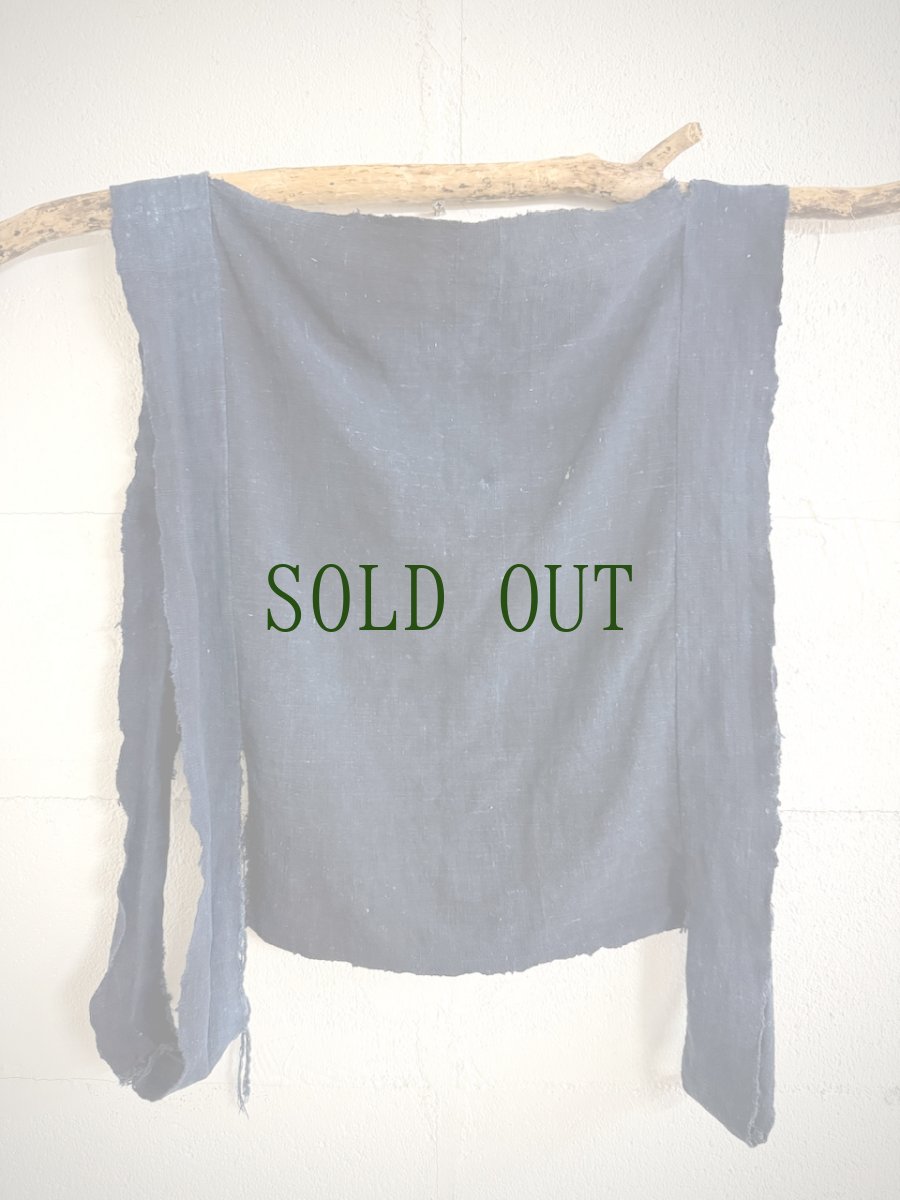 画像10: バイクーヤオ族（白裤瑶族）・上衣（貫頭衣）・藍染、ろうけつ、野蚕糸刺繍（アンティーク） (10)