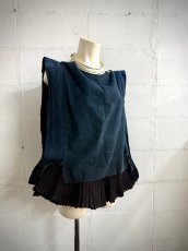画像5: バイクーヤオ族（白裤瑶族）・上衣（貫頭衣）・藍染、ろうけつ、野蚕糸刺繍（アンティーク） (5)
