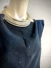画像6: バイクーヤオ族（白裤瑶族）・上衣（貫頭衣）・藍染、ろうけつ、野蚕糸刺繍（アンティーク） (6)