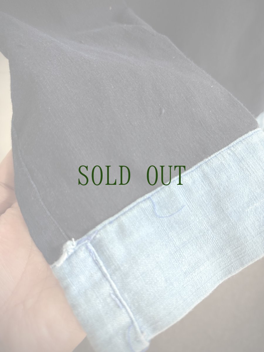 画像7: バイクーヤオ族（白裤瑶族）・上衣・藍染、ろうけつ、野蚕糸刺繍（アンティーク） (7)