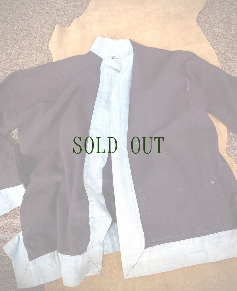 画像10: バイクーヤオ族（白裤瑶族）・上衣・藍染、ろうけつ、野蚕糸刺繍（アンティーク） (10)