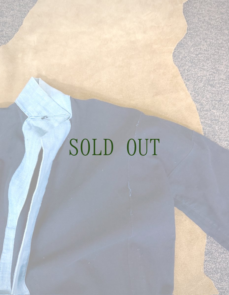 画像9: バイクーヤオ族（白裤瑶族）・上衣・藍染、ろうけつ、野蚕糸刺繍（アンティーク） (9)