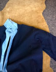 画像9: バイクーヤオ族（白裤瑶族）・上衣・藍染、ろうけつ、野蚕糸刺繍（アンティーク） (9)