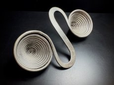 画像5: 黎平トン族（侗族）の乳釘紋（渦巻き型）背中守り（飾り）silver back plaque of Dong (5)