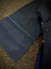 画像10: 六盘水・布依族（プイ族・Bou yei ）藍染め木綿・刺繍　ロング丈チャイナチュニック（ビンテージ） (10)