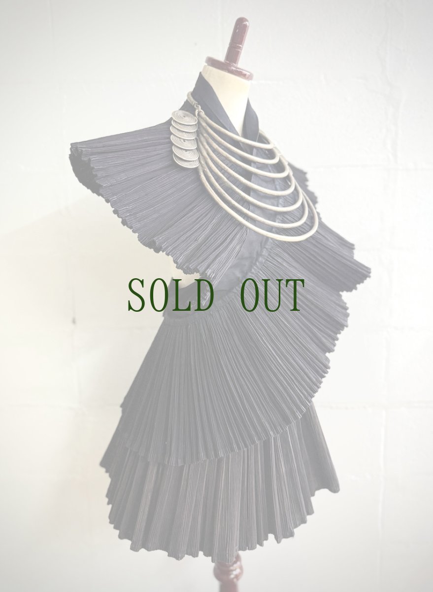 画像9: Tibetan traditional collar shirt made of cotton  チベット民族服・手紬手織り木綿（生成り・縞織り） (9)