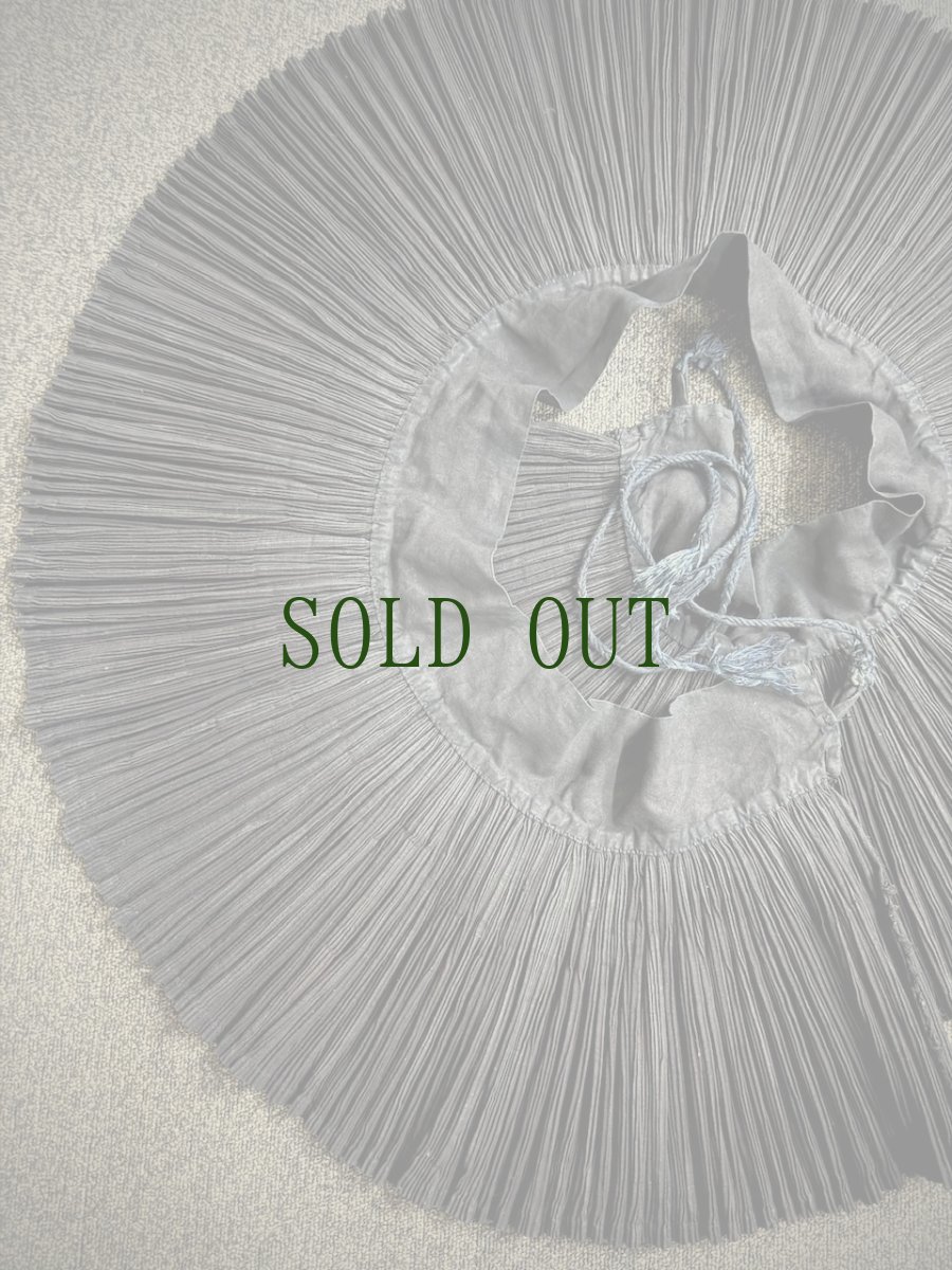 画像12: Tibetan traditional collar shirt made of cotton  チベット民族服・手紬手織り木綿（生成り・縞織り） (12)