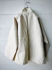 画像12: Tibetan traditional collar shirt made of cotton  チベット民族服・手紬手織り木綿（生成り・縞織り） (12)