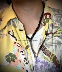画像7: 黒朱色・老菩提根のチベット念珠（ Tibetan bodhi roots mala） (7)