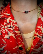 画像6: 古代チュムジー（トランス・ヒマラヤ圏）紀元前、エッチドカーネリアン（dzi）チョーカー (6)