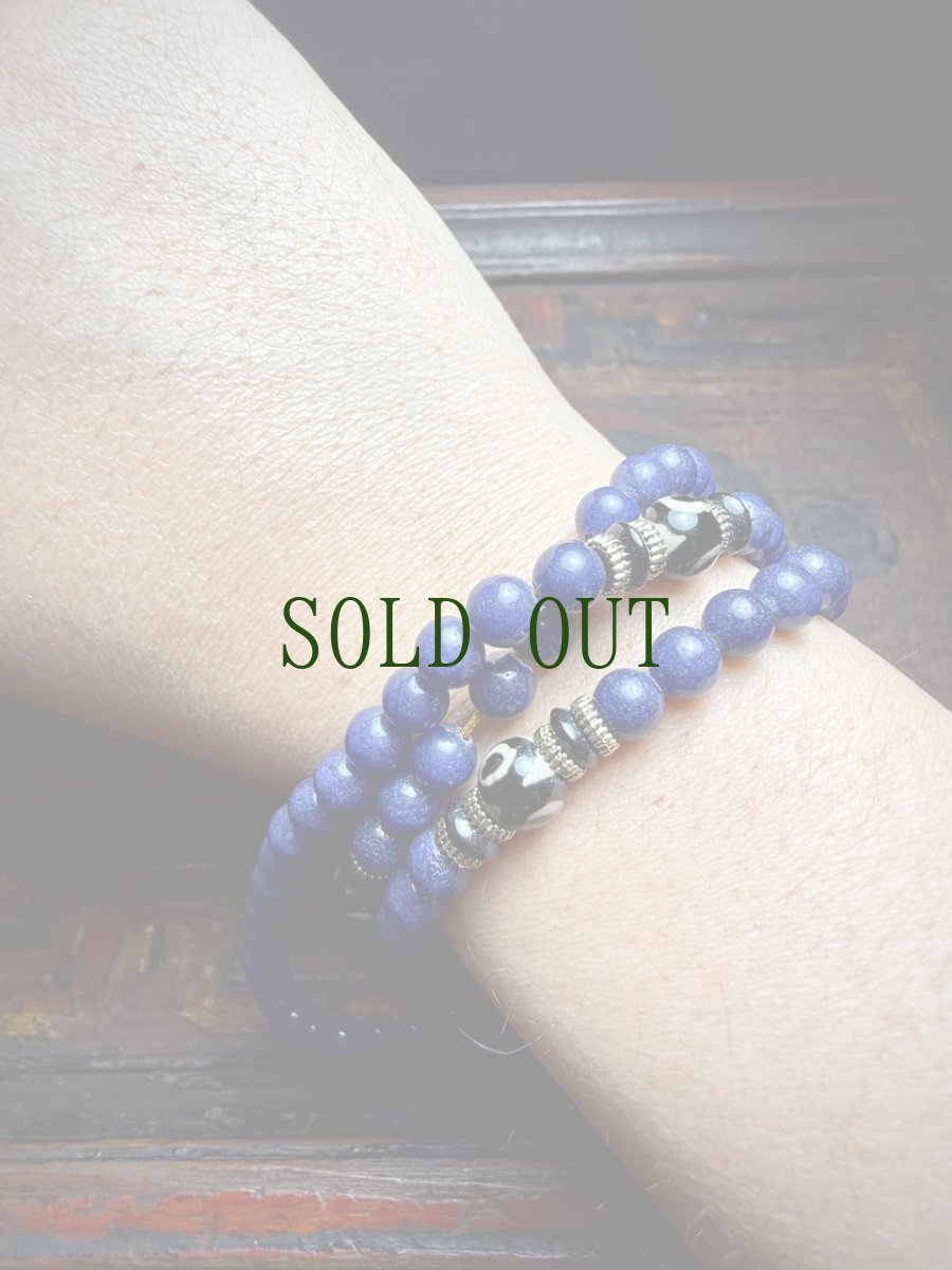 画像6: チベットＭＡＬＡ・青金石　（ラピスラズリの108玉念珠・首飾り ) (6)