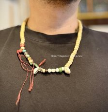 画像8: チベットのアンティーク念珠　(old tibetan  mala )　シェルパコーラル・ターコイズ・玻璃玉 (8)