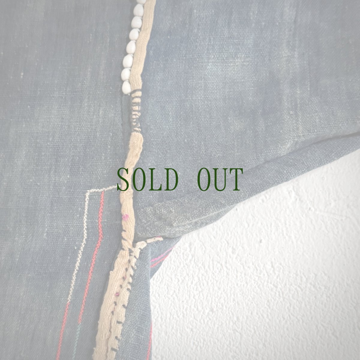 画像10: ハニ族（アカ族/哈尼族）藍染め大麻製、刺繍　上衣　（アンティーク） (10)