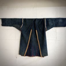 画像5: ハニ族（アカ族/哈尼族）藍染め大麻製、刺繍　上衣　（アンティーク） (5)