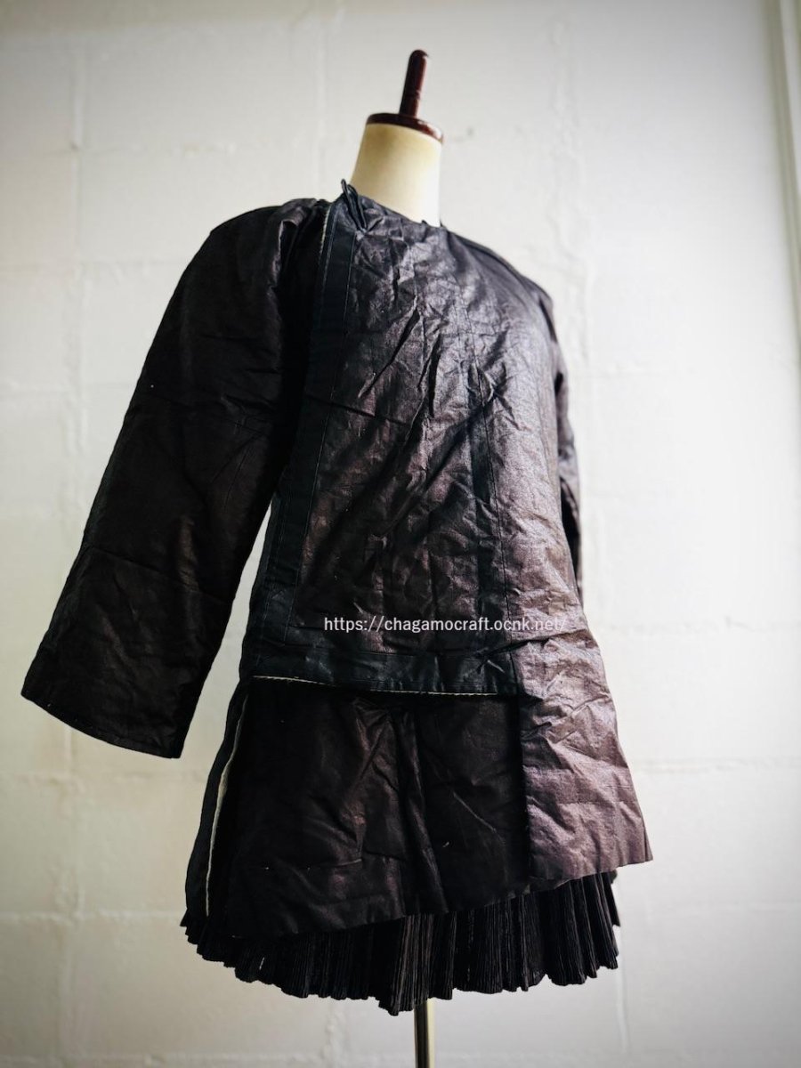 画像6: 侗族( Dong tribe /トン族)　藍染・木綿・亮布　上衣（ビンテージ） (6)