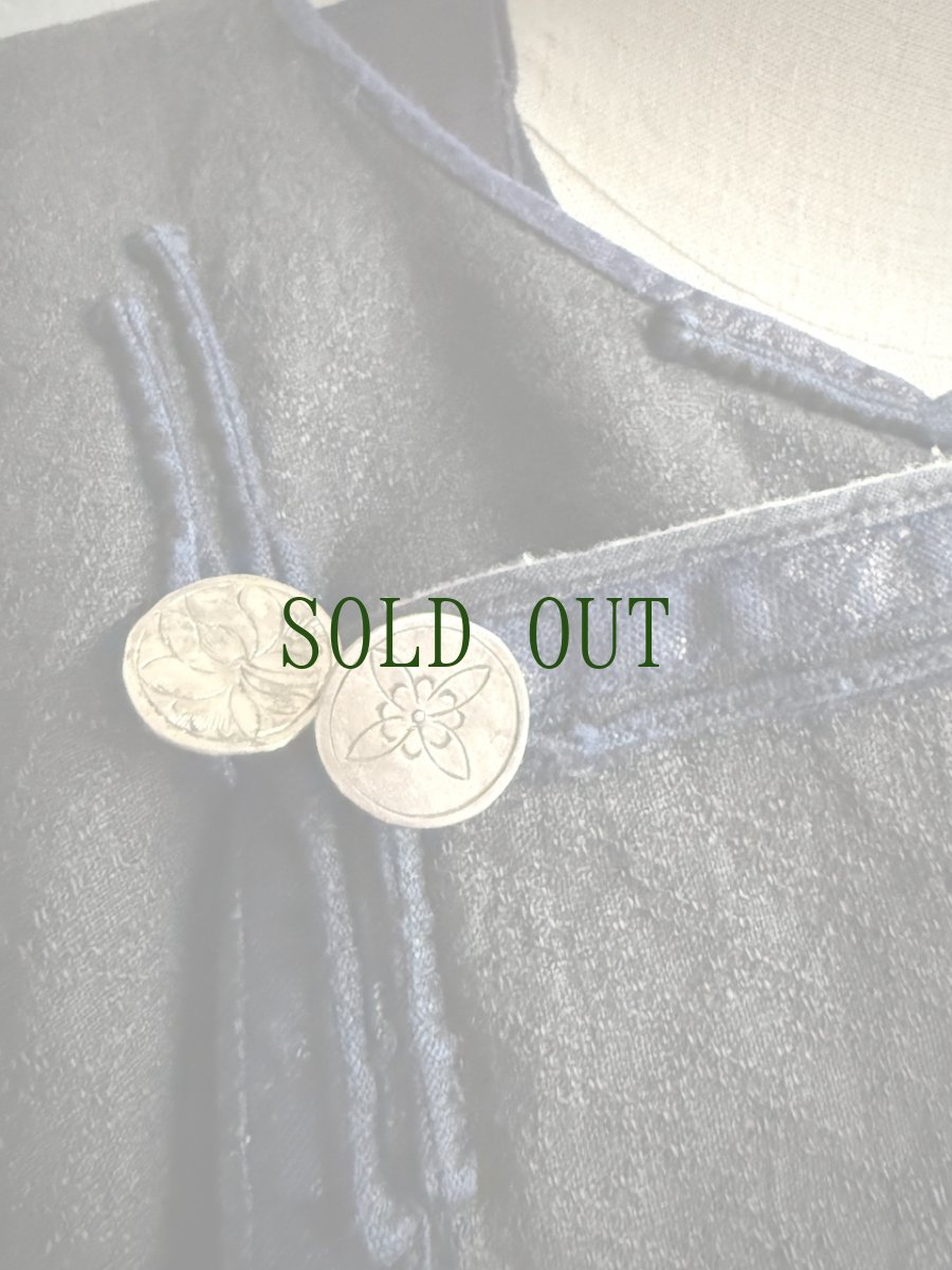 画像5: 侗族( Dong tribe /トン族)　藍染・木綿・特殊織り　上衣（ビンテージ） (5)