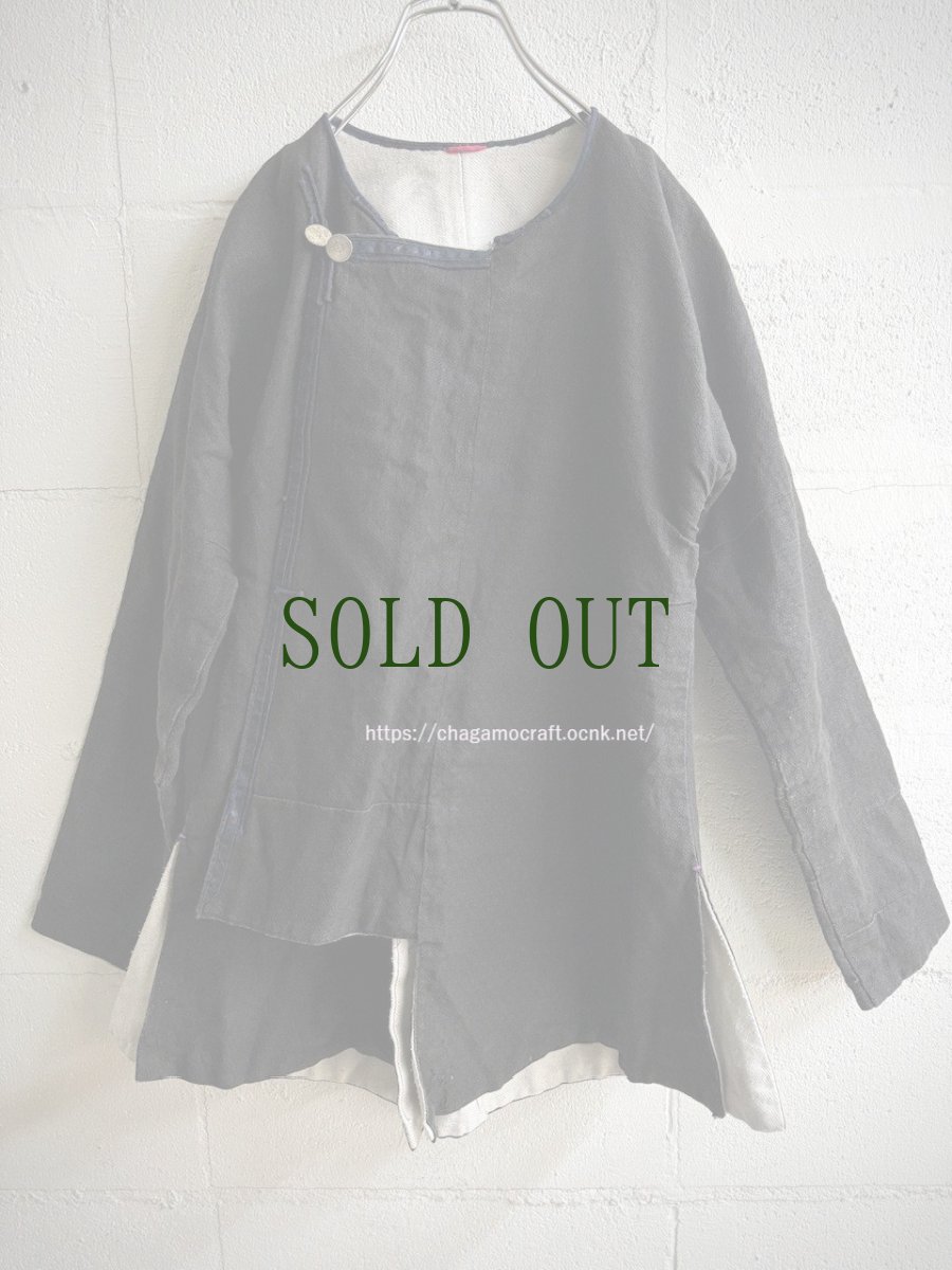 画像9: 侗族( Dong tribe /トン族)　藍染・木綿・特殊織り　上衣（ビンテージ） (9)