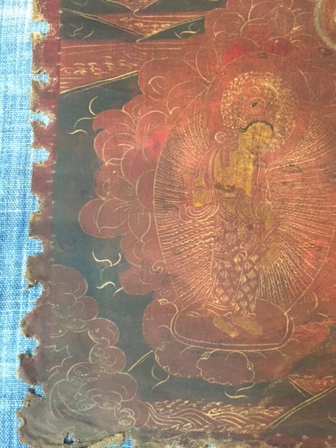 グリーンターラ(多羅菩薩・ドルマ)のマルタン(赤タンカ) アンティーク - Chagamocraft (チャガモクラフト)