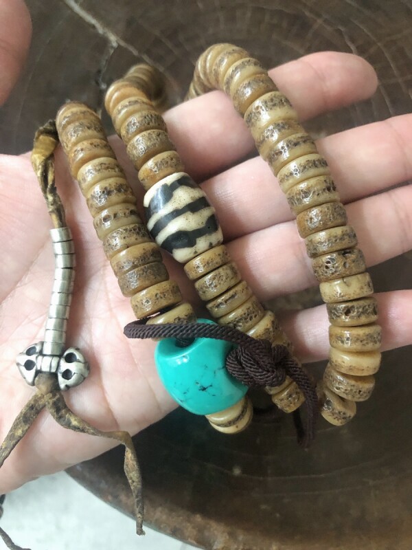 ANTIQUE KAPALA MALA チベタン チベット カーパラ 3つセット-