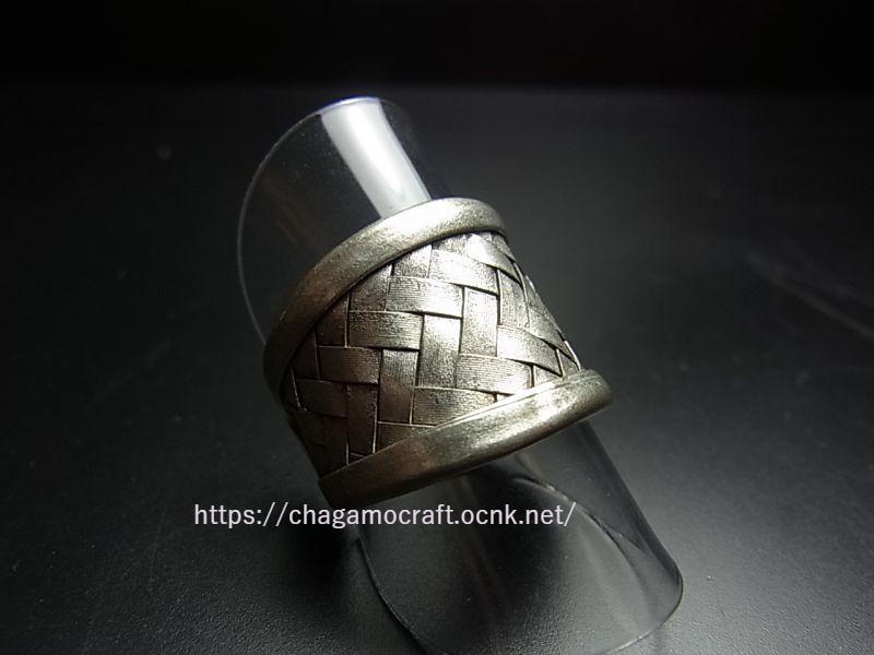 貴州ミャオ族の苗銀製リング （ミャオシルバー）編み - Chagamocraft 