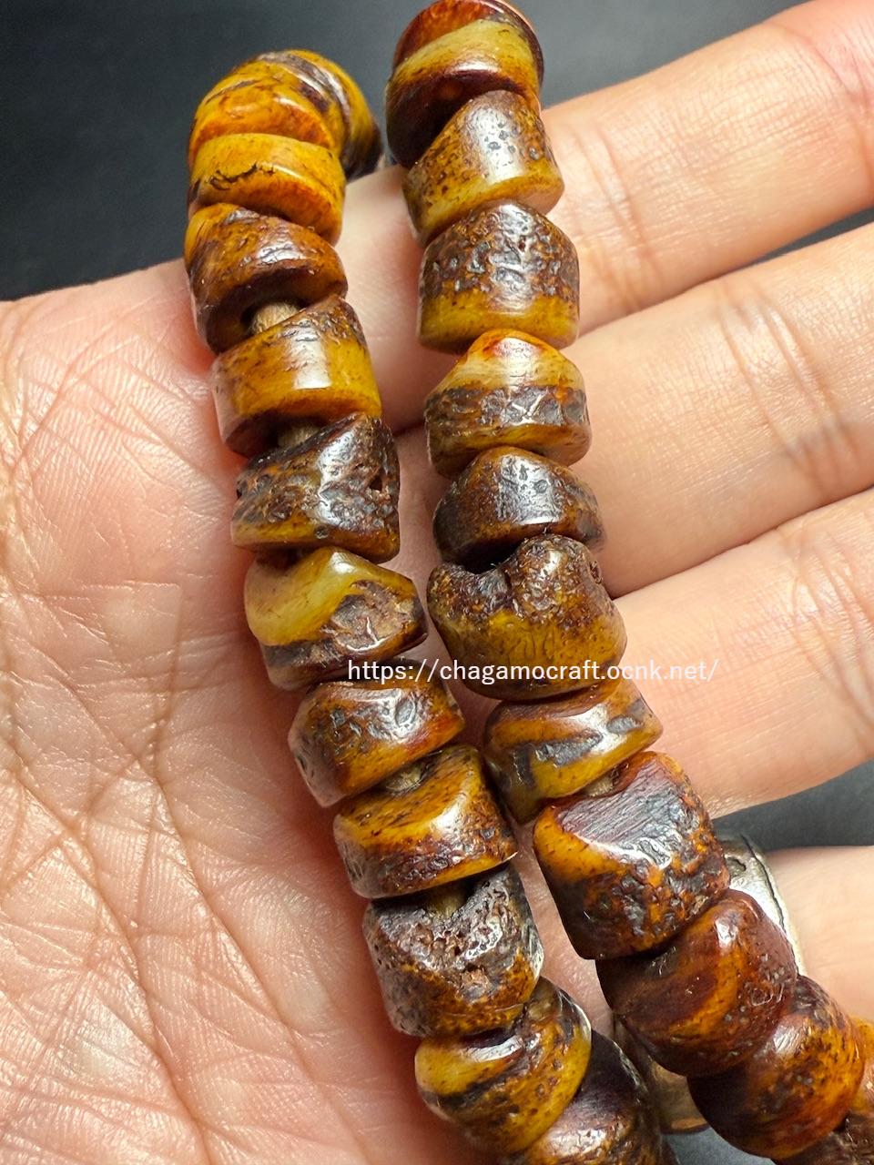 チベット　カパラ　念珠　骨製　アンティーク　仏教美術 チベット カパラ 念珠 骨製 アンティーク 仏教美術